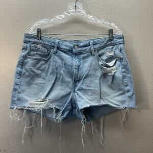 Old Navy Women's Size 14 High Rise O.G. Straight Secret Smooth Pockets Shorts
